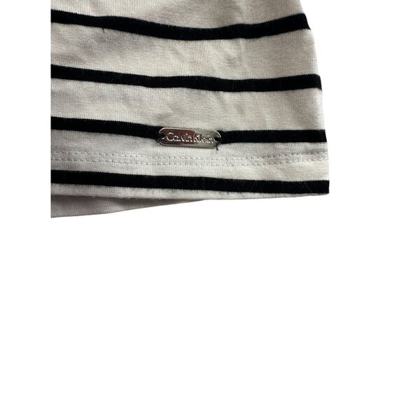 Calvin Klein‎ Shirt Top Blouse Size M Striped Corpcore Classiccore Preppy Retro - Picture 13 of 13